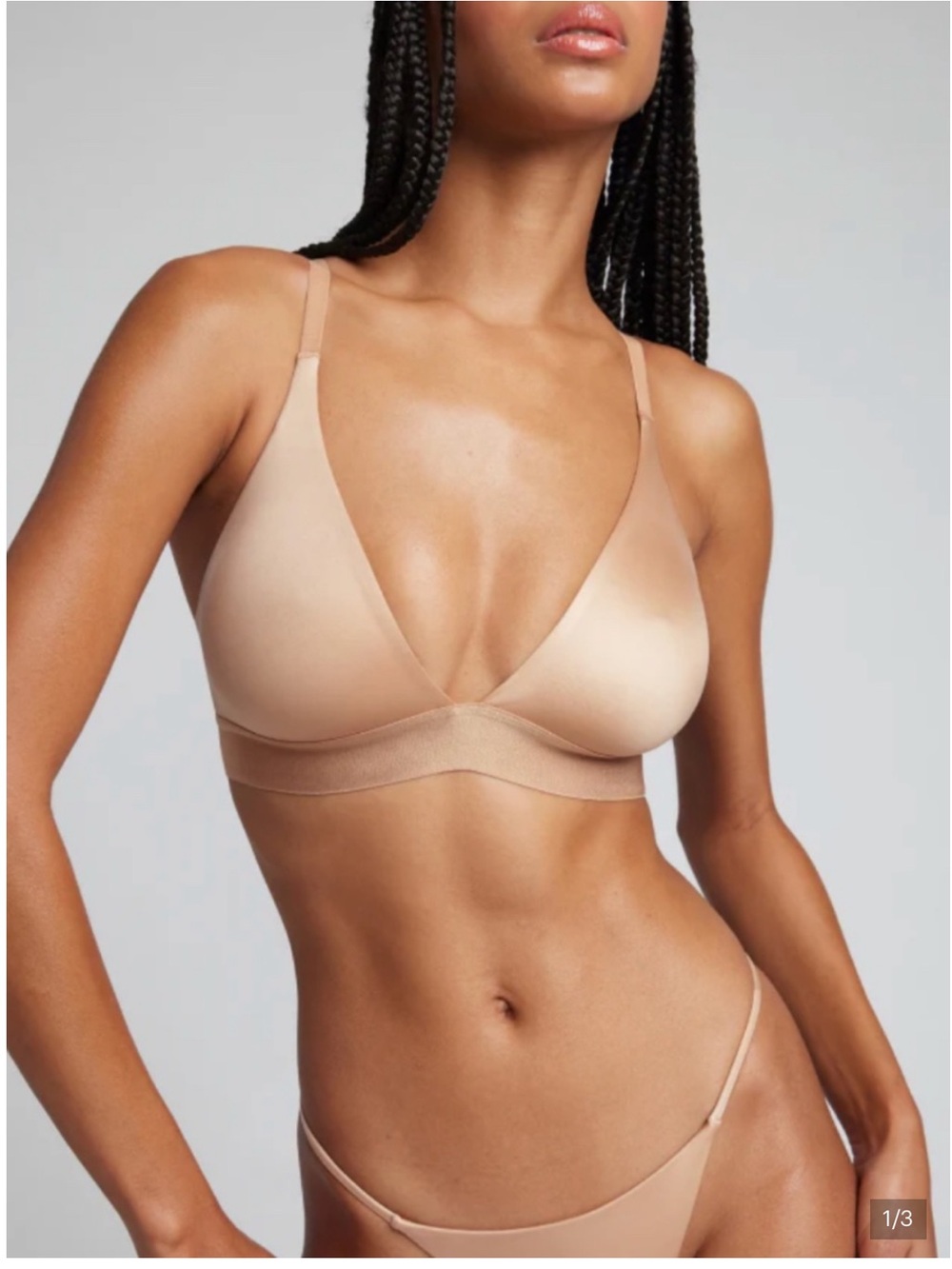 Negative Underwear Sieve Glacé Triangle Nude Bra size 2